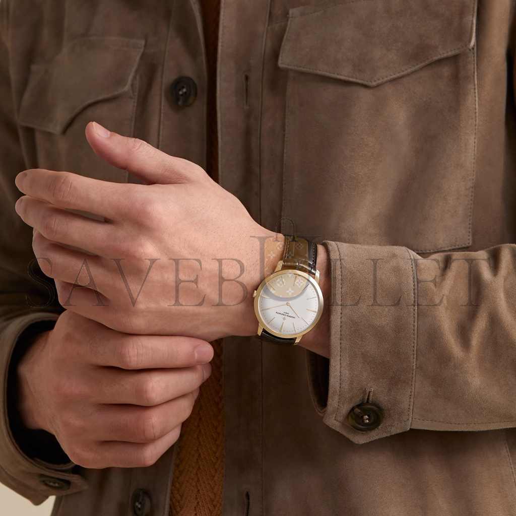 vacheron Co*sta*t*n patrimony manual-winding 40 mm pink gold watch 81180/000r-9159